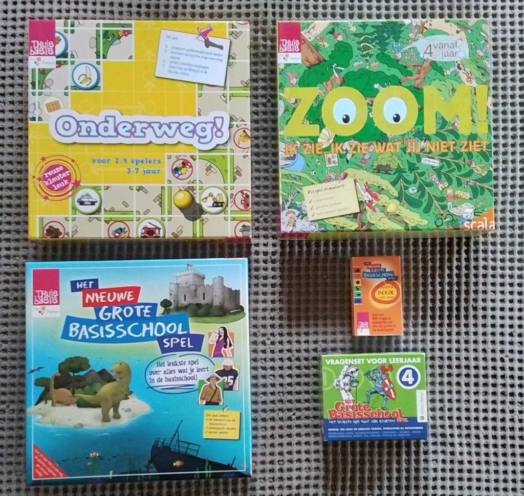 3 spellen + uitbreiding Thuisbasis (Plantyn), Ophalen of Verzenden, Gebruikt