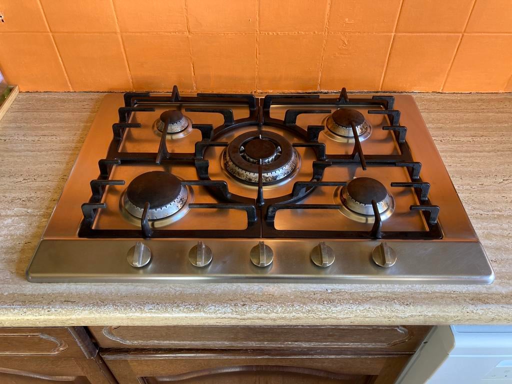 MIELE inbouw gas kookplaat, Ophalen, Gebruikt, Inbouw, Gas