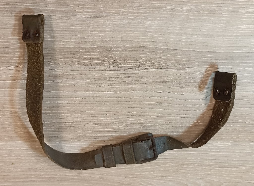Jugulaire cuir authentique pour casque italien M33 ww2, Collections, Envoi, Armée de terre, Autres types