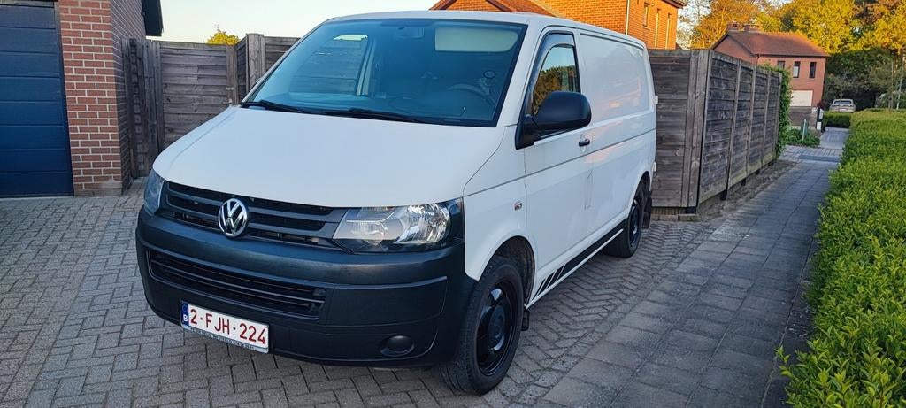 VW transporter T5, Auto's, Volkswagen, Voorwielaandrijving, Parkeersensor, Zwart, Wit