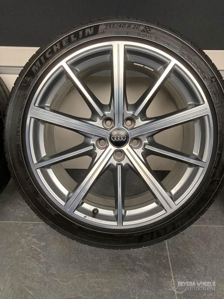 20'' originele Audi A7 / S7 4K velgen + banden 5x112 4K8 601, Gebruikt, 255 mm, -, -