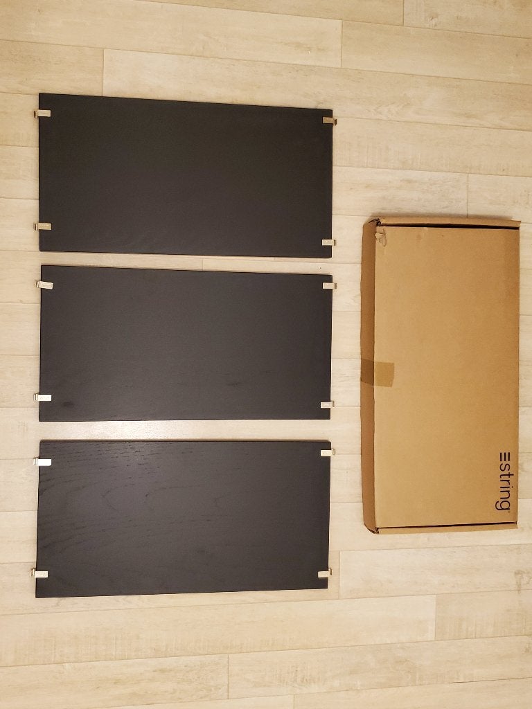 Étagère STRING - étagère 58x30cm - noir - 2 sets de 3, Maison & Meubles, Accessoires pour la Maison | Étagères, Bois, Démontable