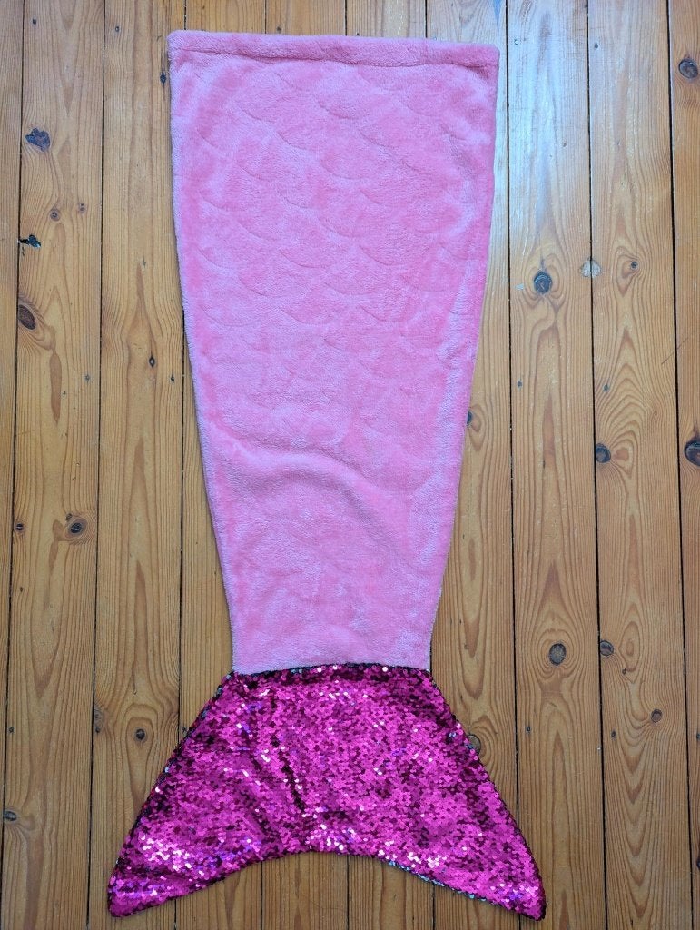 Zeemeermin deken, Enfants & Bébés, Enlèvement ou Envoi, Couverture, Rose, Utilisé