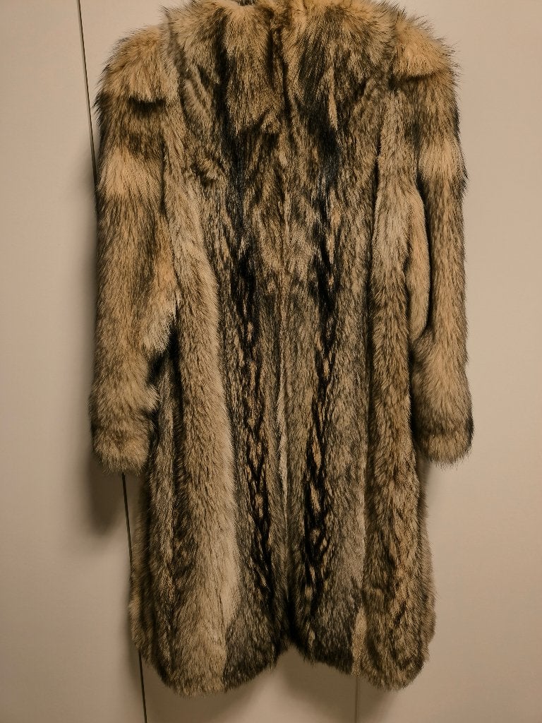 Vossen pelsmantel, Kleding | Dames, Jassen | Winter, Ophalen, Gedragen, Maat 38/40 (M), Meerkleurig