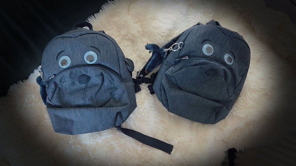 Kipling 2 sacs a dos neuf, Ophalen, 30 tot 40 cm, Blauw, Rugtas