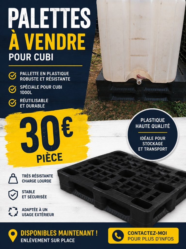 pvc-pallets voor cubi, Doe-het-zelf en Bouw, Ophalen, Zo goed als nieuw, PVC, Minder dan 2 meter