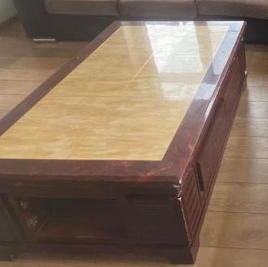 GRATIS salontafel bovenaan zwaar blad., Ophalen, Gebruikt