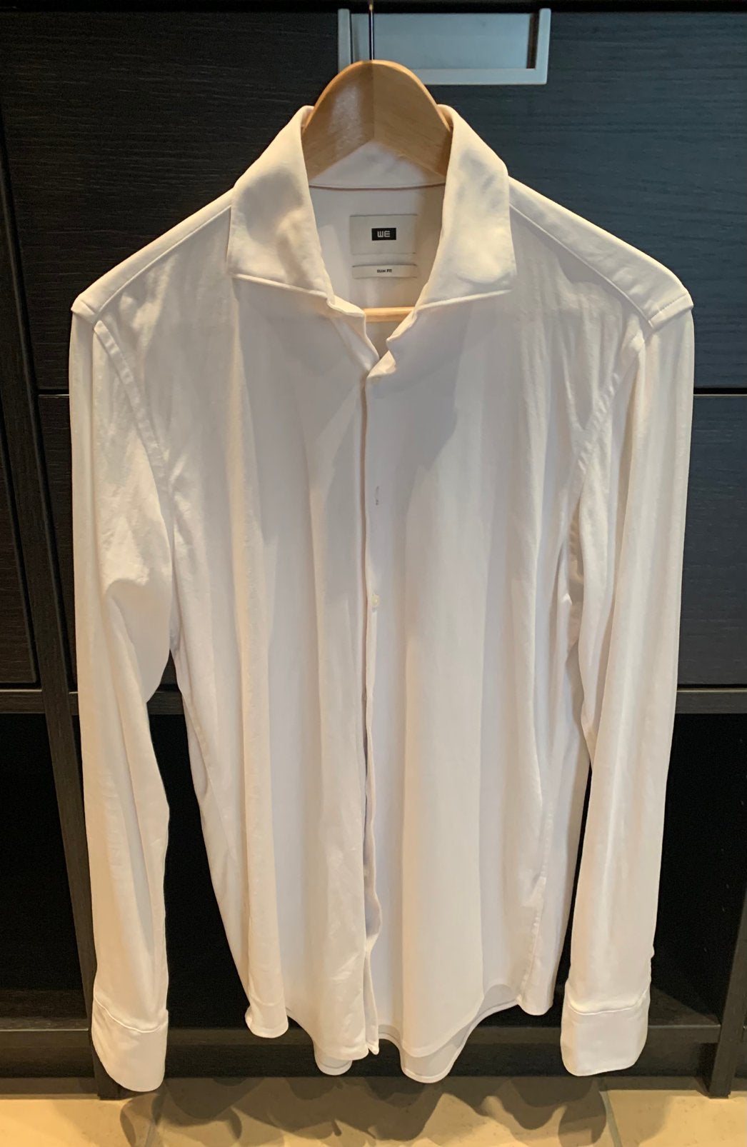 Overhemd WE slim fit, Enlèvement, Comme neuf, Blanc