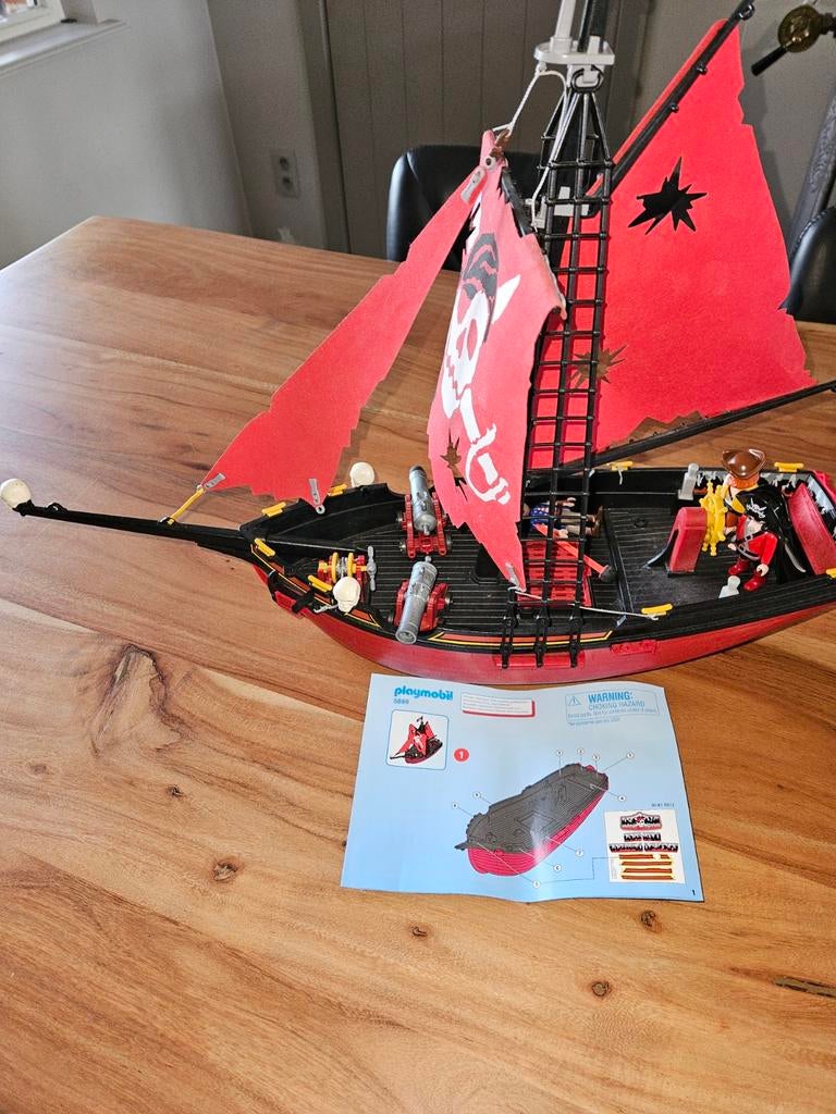 Playmobil piratenboot, Ophalen