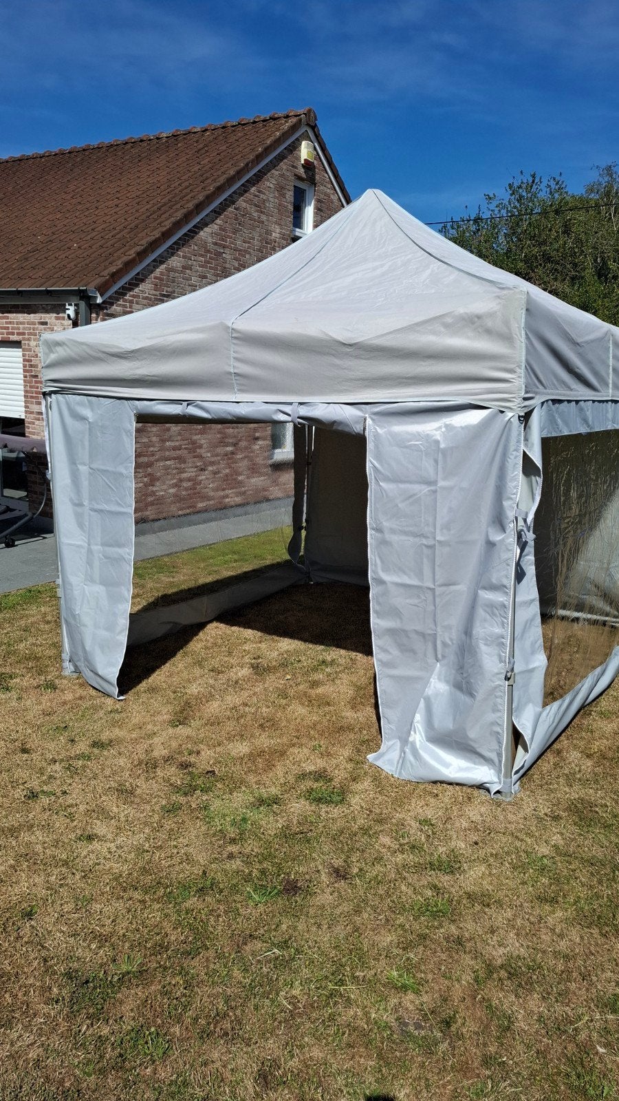 Tonnelle Canopy 3x3 m - Excellent état- Bâches neuves, Tuin en Terras, Ophalen