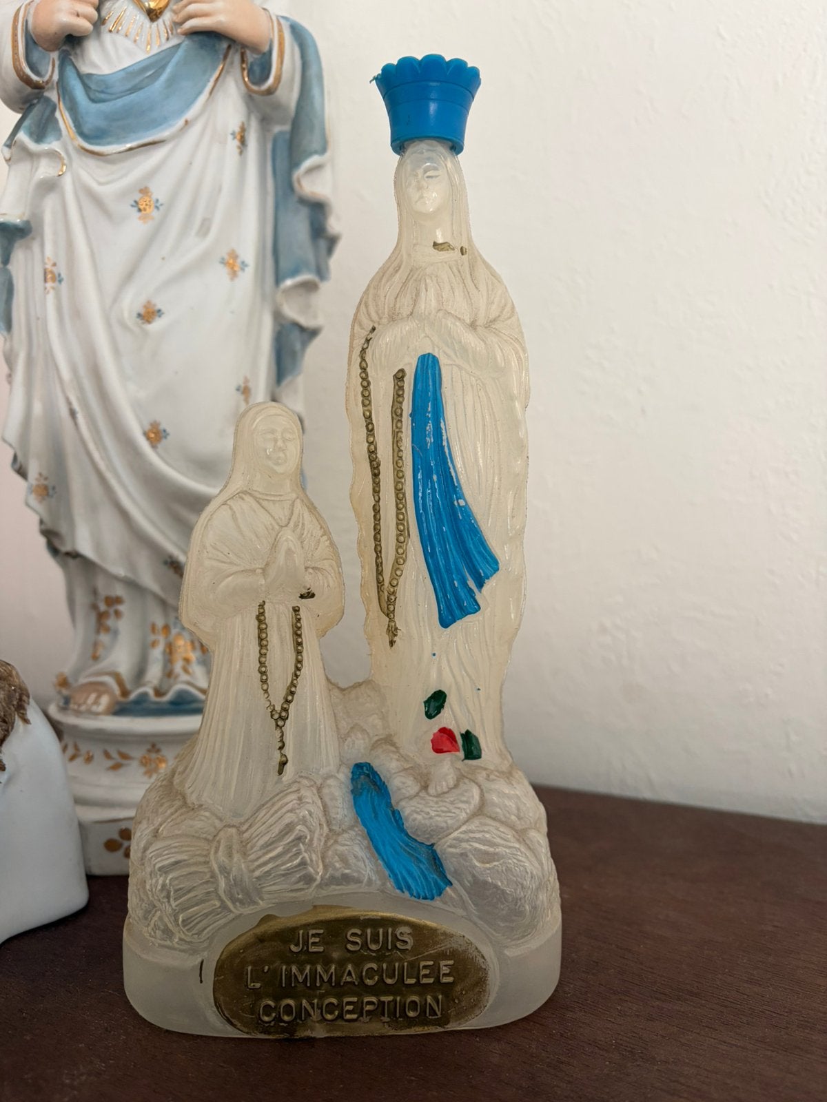 Vintage Lourdes wijwaterflesje, Antiek en Kunst, Ophalen of Verzenden