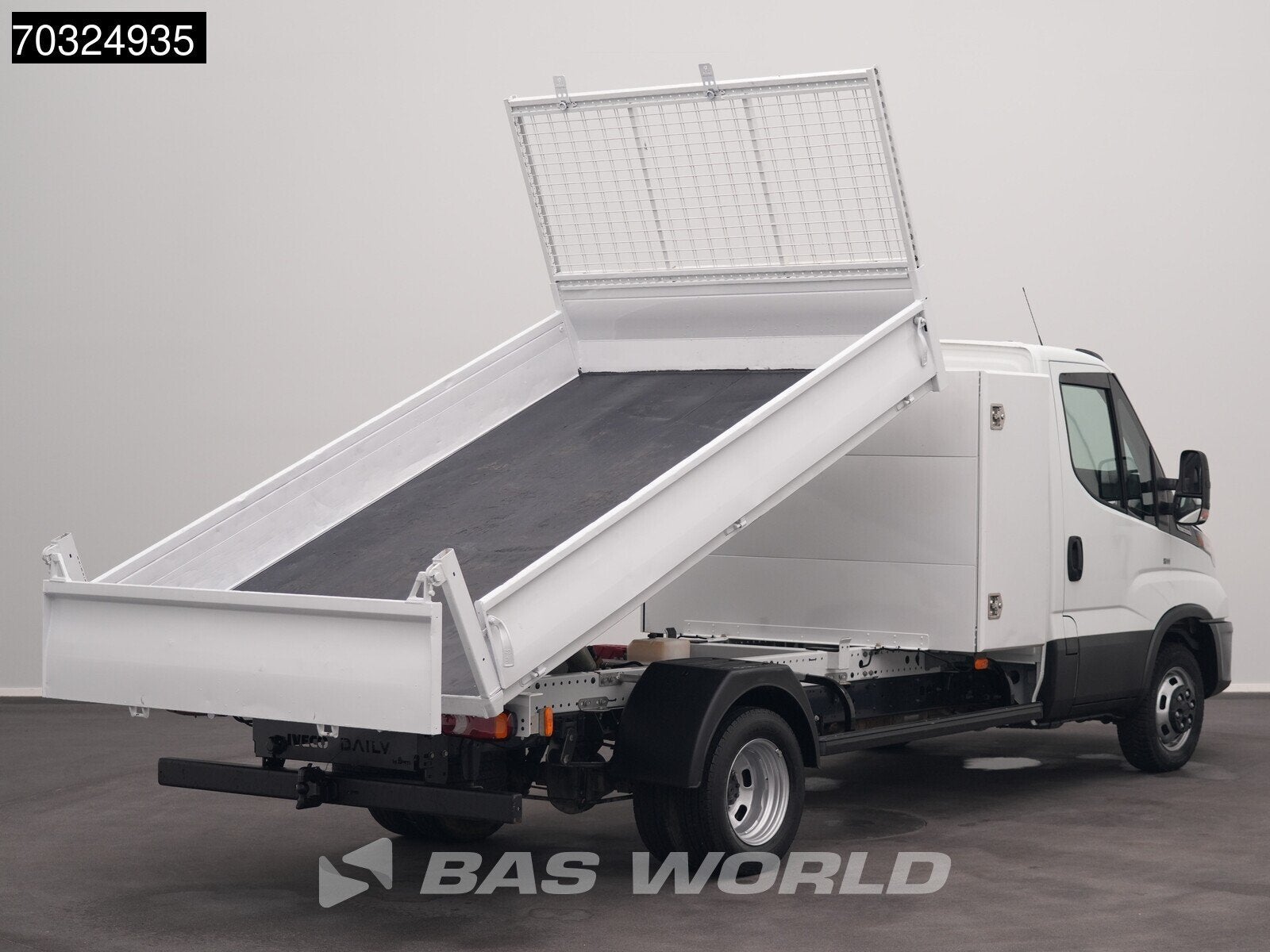 Iveco Daily 35C14 Automaat Kipper met Kist Dubbellucht Kippe, Automaat, Stof, Gebruikt, Euro 6
