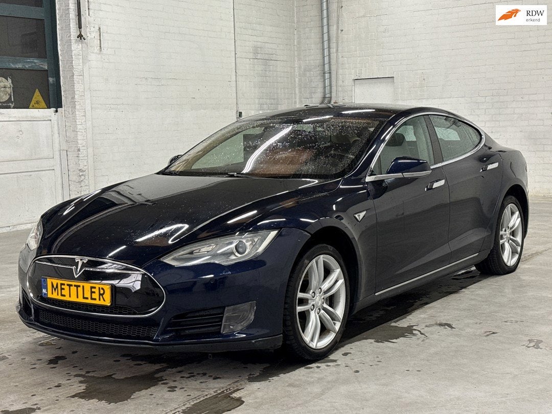 Tesla Model S 85 Base | Camera | Navigatie, Auto's, Automaat, Achterwielaandrijving, Gebruikt, Zwart