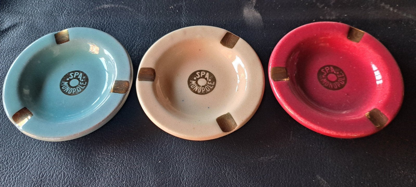 Set 3 asbakjes cendrier spa monopole coceram, Enlèvement ou Envoi