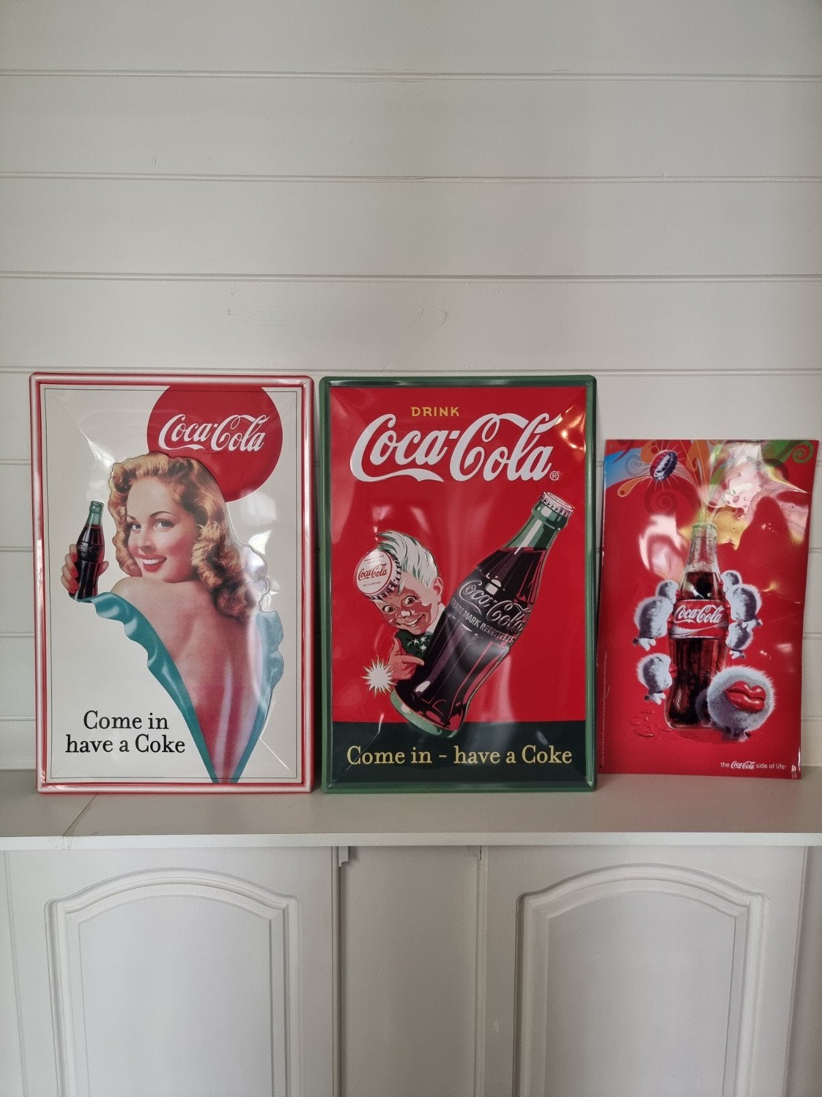 Coca-Cola reclameborden, Verzamelen, Ophalen