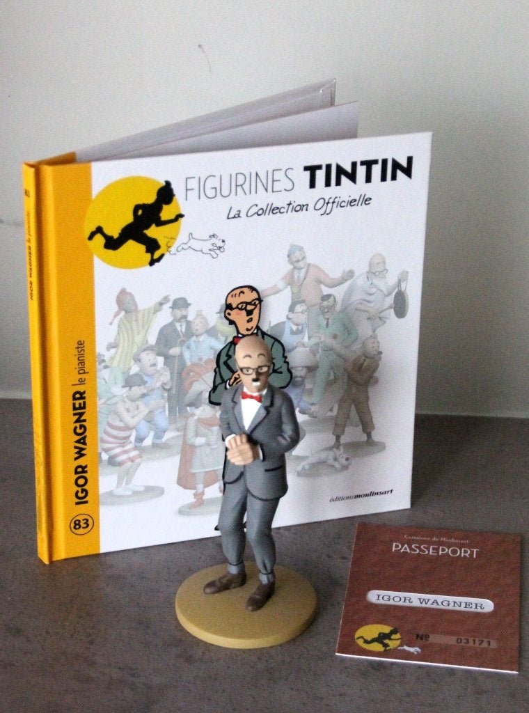 Moulinsart figurine n 83 Igor Wagner Tintin Hergé Kuifje, Envoi, Tintin, Comme neuf, Statue ou Figurine