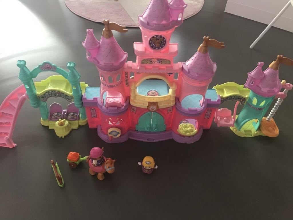 VTech Vrolijke Vriendjes droomkasteel+ extra Lizzy met paard, Kinderen en Baby's, Speelgoed | Vtech, Ophalen, Zo goed als nieuw