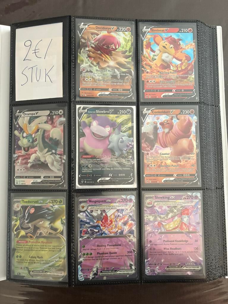 Pokémon V’s en EX kaarten - €2/stuk, Ophalen of Verzenden, Zo goed als nieuw