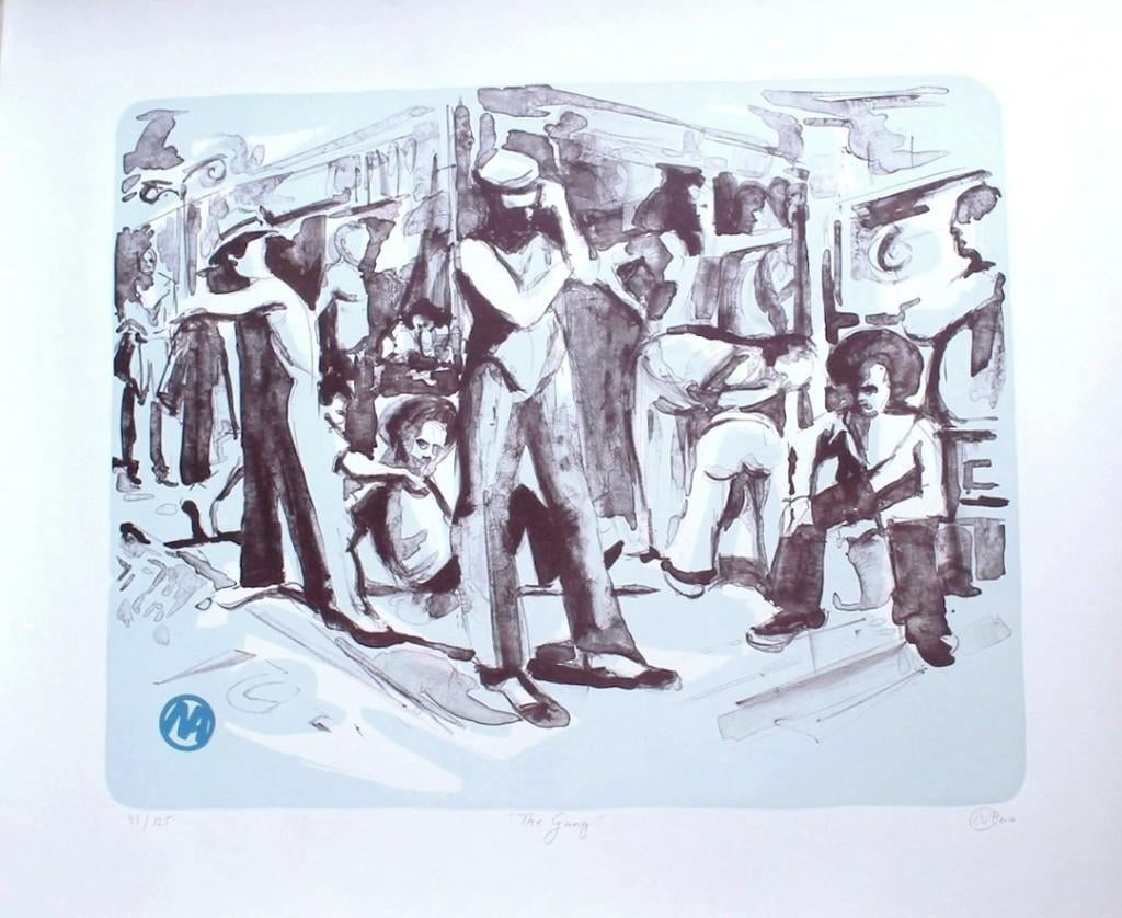 Nick Andrews, 'The Gang' litho 43/125 - jaar 2010, Ophalen of Verzenden