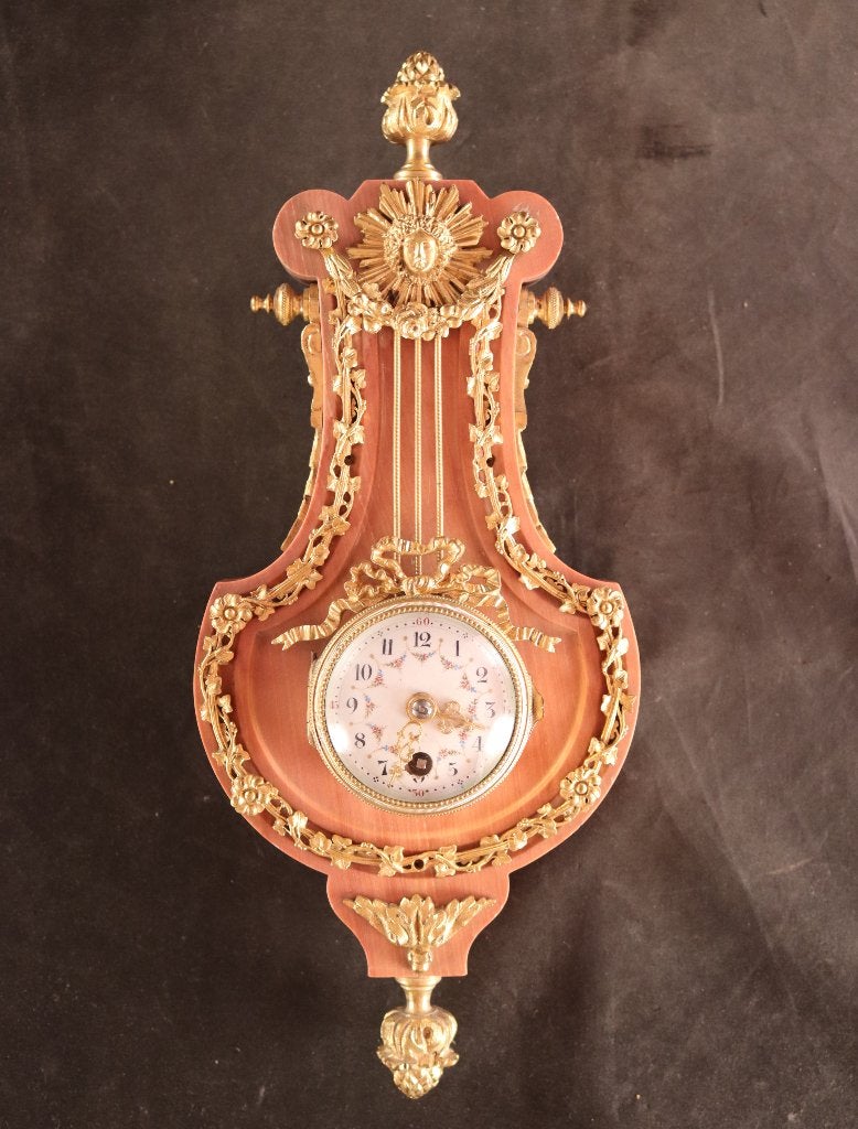 Horloge de cartel en marbre antique, Antiquités & Art, Enlèvement ou Envoi