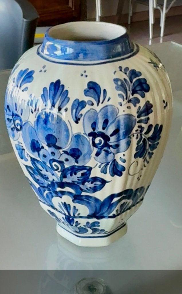 Bleu de Delft - vase peint à la main, Enlèvement, Bleu