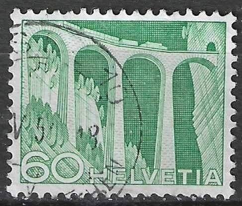 Zwitserland 1949 - Yvert 491 - Techniek en Gebouwen  (ST), Verzenden, Gestempeld