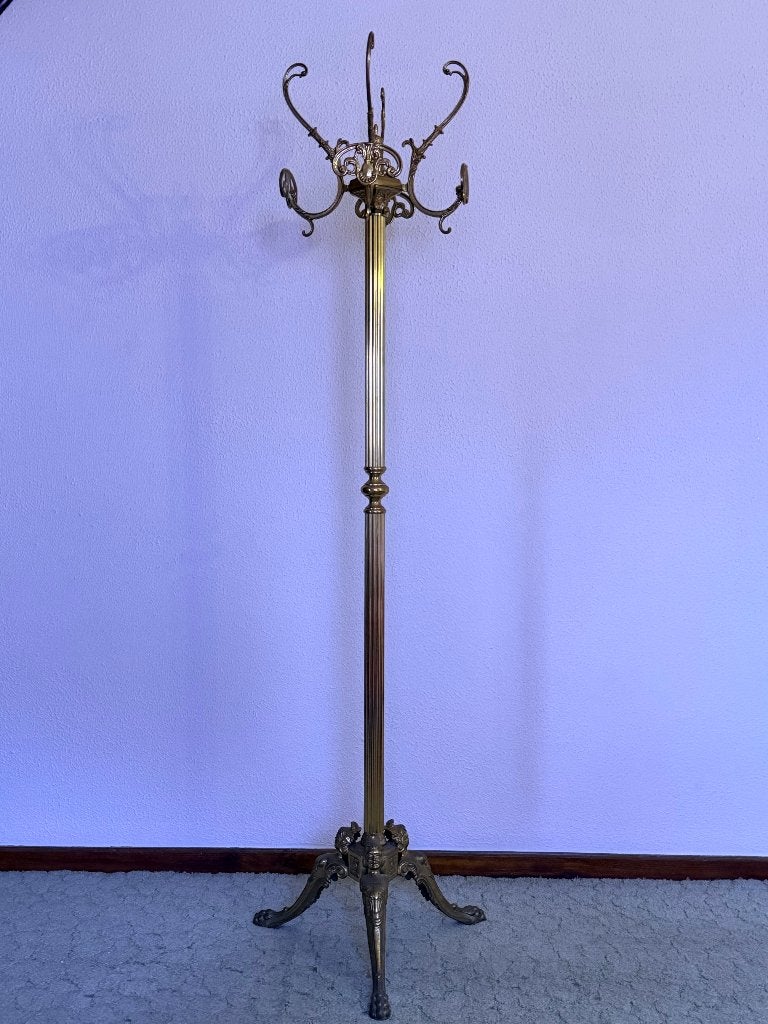 Kapstok — Goudkleurig metaal — Uitgesneden onderstel, Ophalen