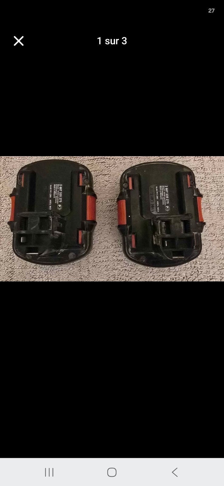 Chargeur bosch + 2 batteries 14,4v (pour visseuse)

2 607 33, Enlèvement ou Envoi