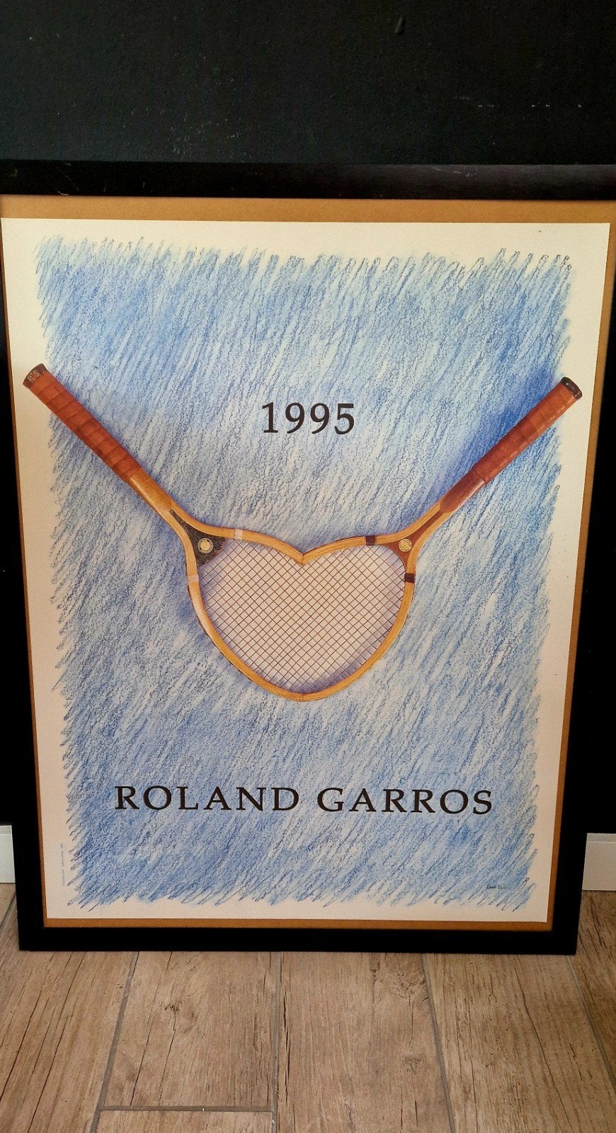 Affiche Roland Garros 1995 - Donald Lipski, Verzamelen, Posters, Zo goed als nieuw, Sport, A1 t/m A3, Rechthoekig Staand, Ophalen of Verzenden