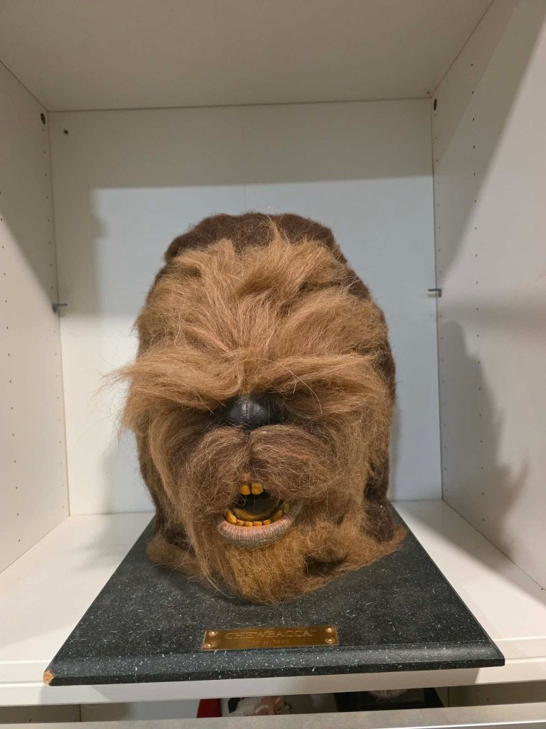 Chewbacca Head Mask Bust 1996 Illusive Concept Star Wars !!!, Verzamelen, Ophalen, Gebruikt, Beeldje of Buste