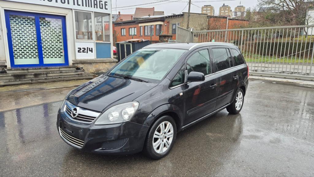 OPEL ZAFIRA 7PLACE 1.7 CDTI 81KW MOTORBREUK JAAR 2012!!, Euro 5, Monovolume, Zwart, 7 zetels