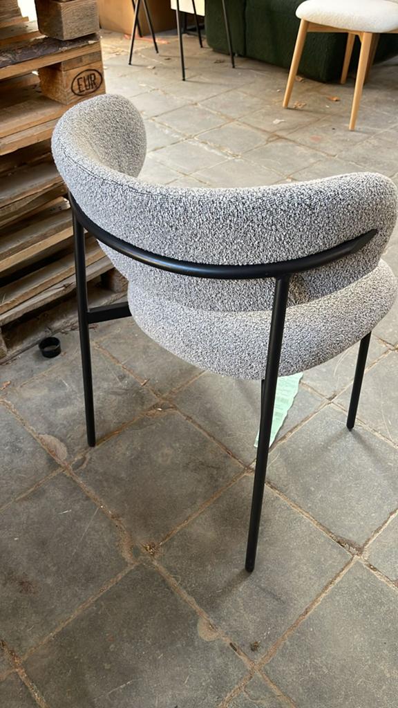 Chaise a table a manger gris noir, Maison & Meubles, Neuf, Gris, Chaise table a manger chic, Enlèvement