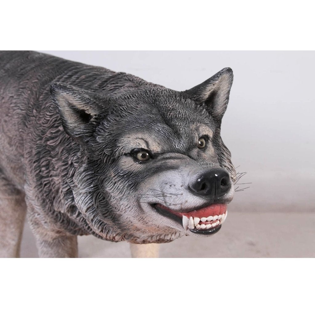 Wolfsbeeld, lengte 129 cm - Wolf, Ophalen, Nieuw