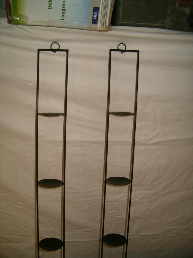 2 Hangende kandelaars, Ophalen, Gebruikt, Zwart