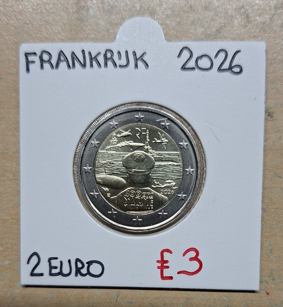 2 EURO 2026   FRANKRIJK   MARINE    UNC   3 EURO, Enlèvement ou Envoi, France, 2 euros, Monnaie en vrac