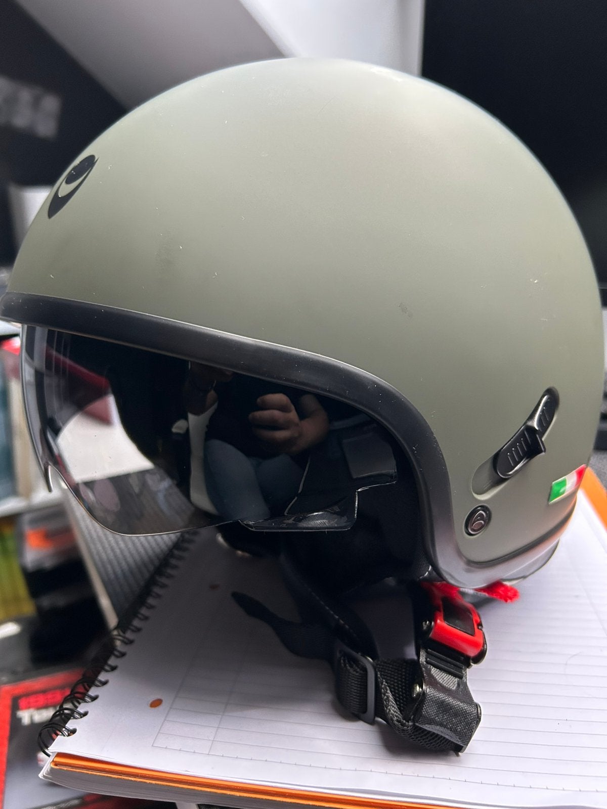 Jethelm Helmo Milano maat medium, Motoren, Ophalen, Jethelm