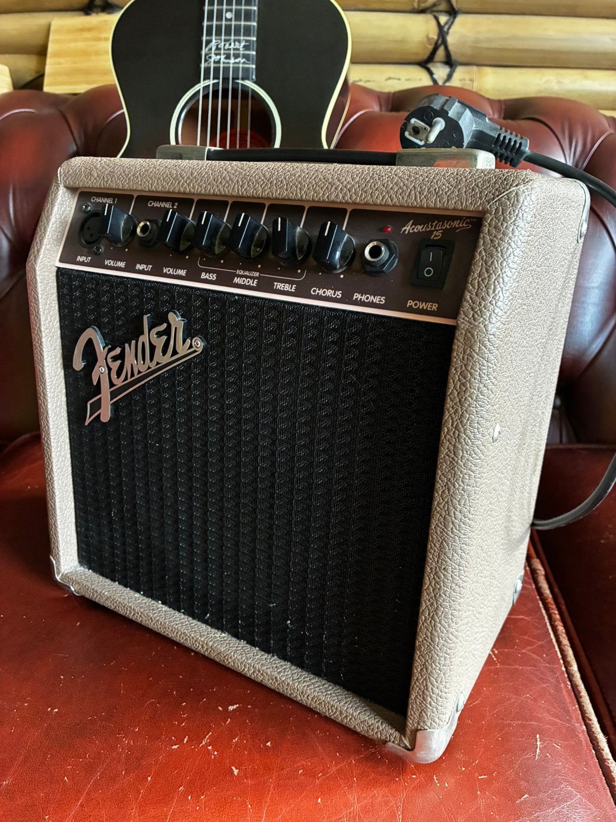 Fender Acoustasonic 15w, Ophalen, Zo goed als nieuw, Gitaar