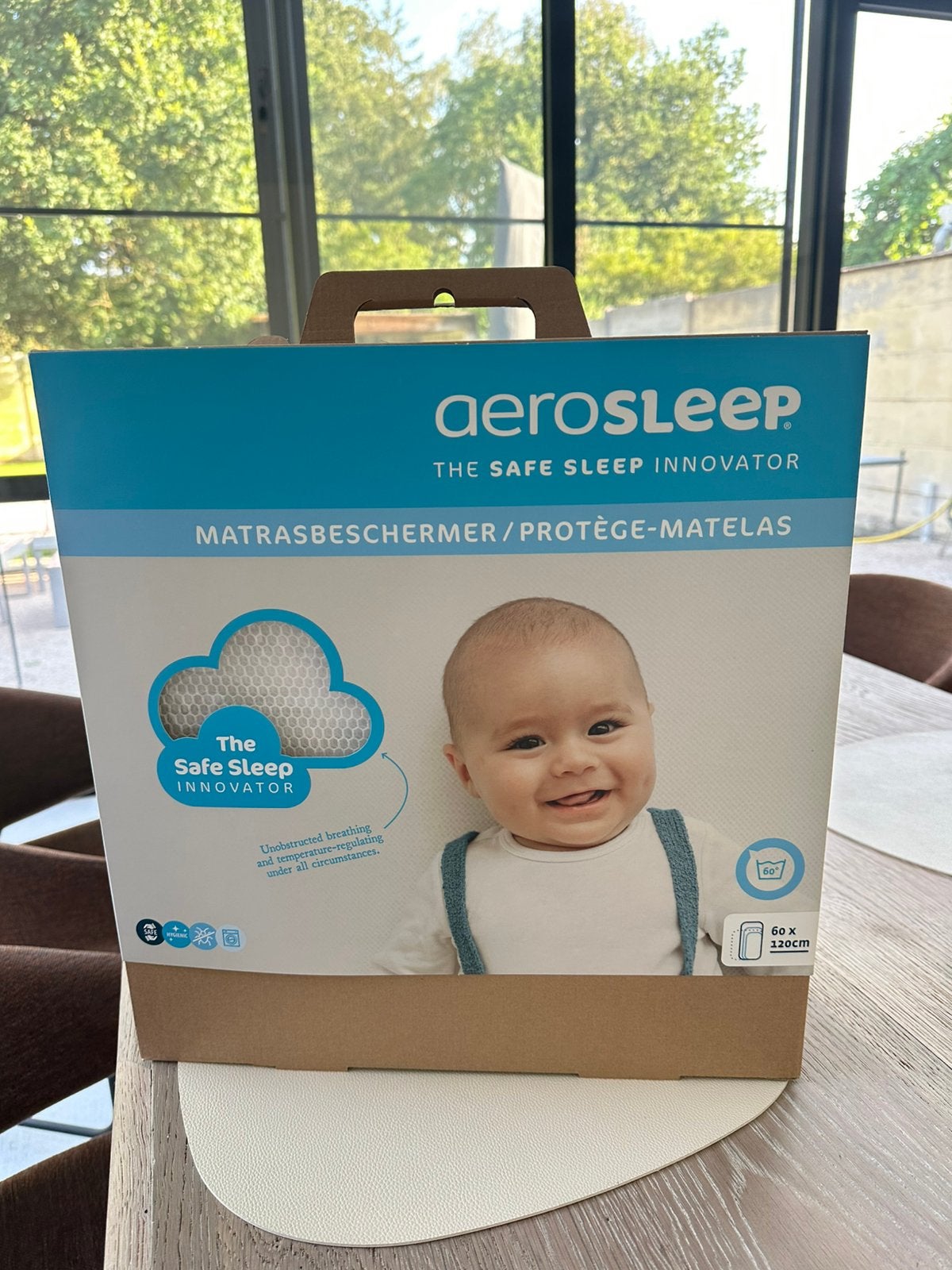 Aerosleep matrasbeschermer 120x60 NIEUW IN DOOS, Neuf, Enlèvement ou Envoi, Aerosleep, Lit de bébé