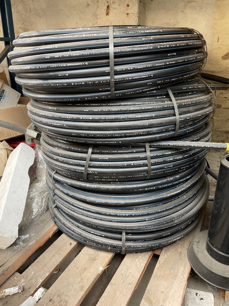 8 rollen DYKA PE waterleiding 25 mm – KIWA – nieuw, Enlèvement, Neuf, 6 mètres ou plus