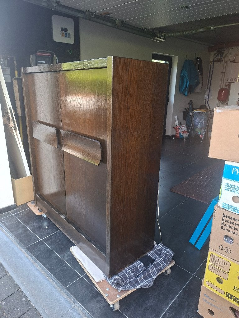 Vintage brutalist barkast, Antiek en Kunst, Antiek | Meubels | Kasten, Ophalen