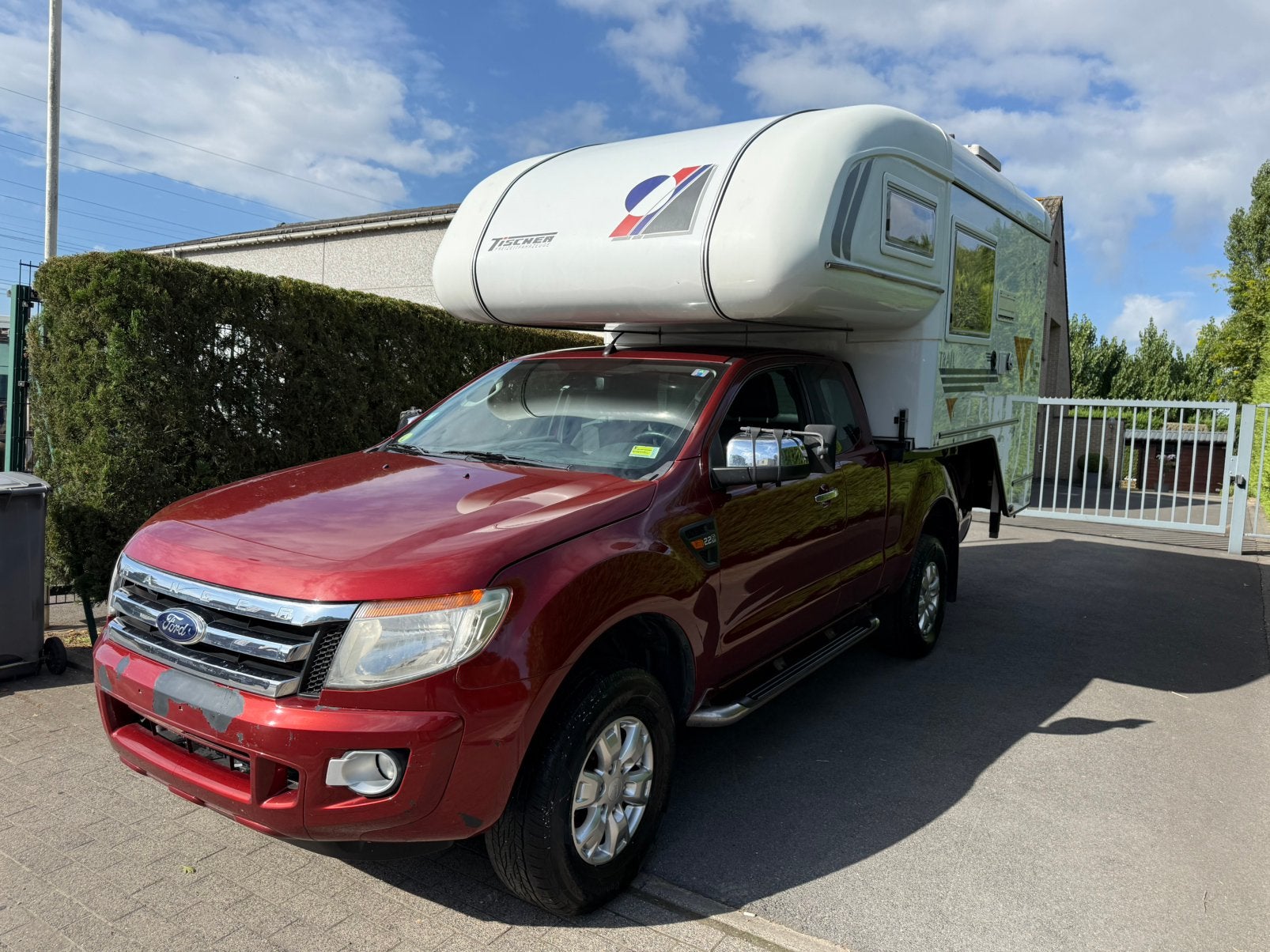 Ford ranger + tischer camper opbouw, Caravans en Kamperen, Bedrijf, Ford
