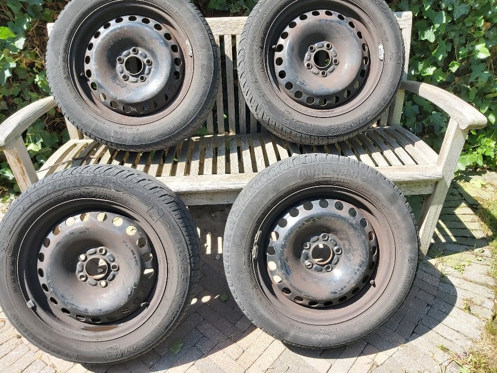 winterbanden continental, Ophalen, Gebruikt, 16 inch, Banden en Velgen