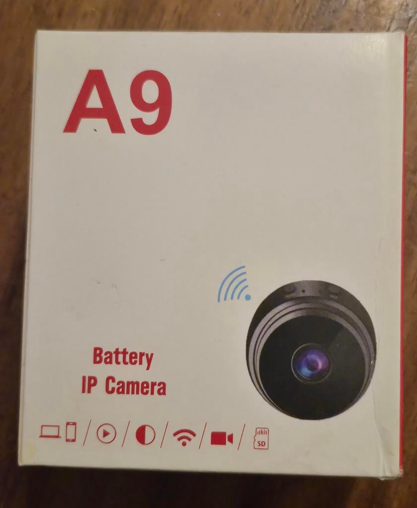 Mini camera A9 sur batterie HD 1080, WiFi, Enlèvement ou Envoi, Neuf, Caméra d'intérieur