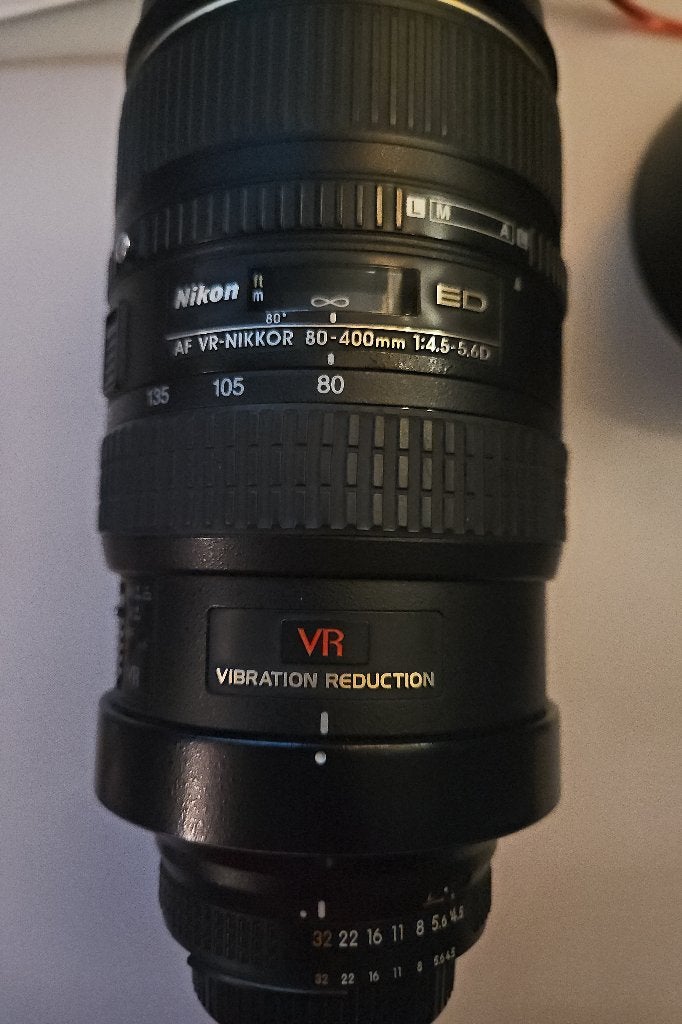 NIKON AF VR Zoom-Nikkor 80-400 mm f/4.5-5.6D, Ophalen, Beschermhoes/tas, Nikon, Telelens