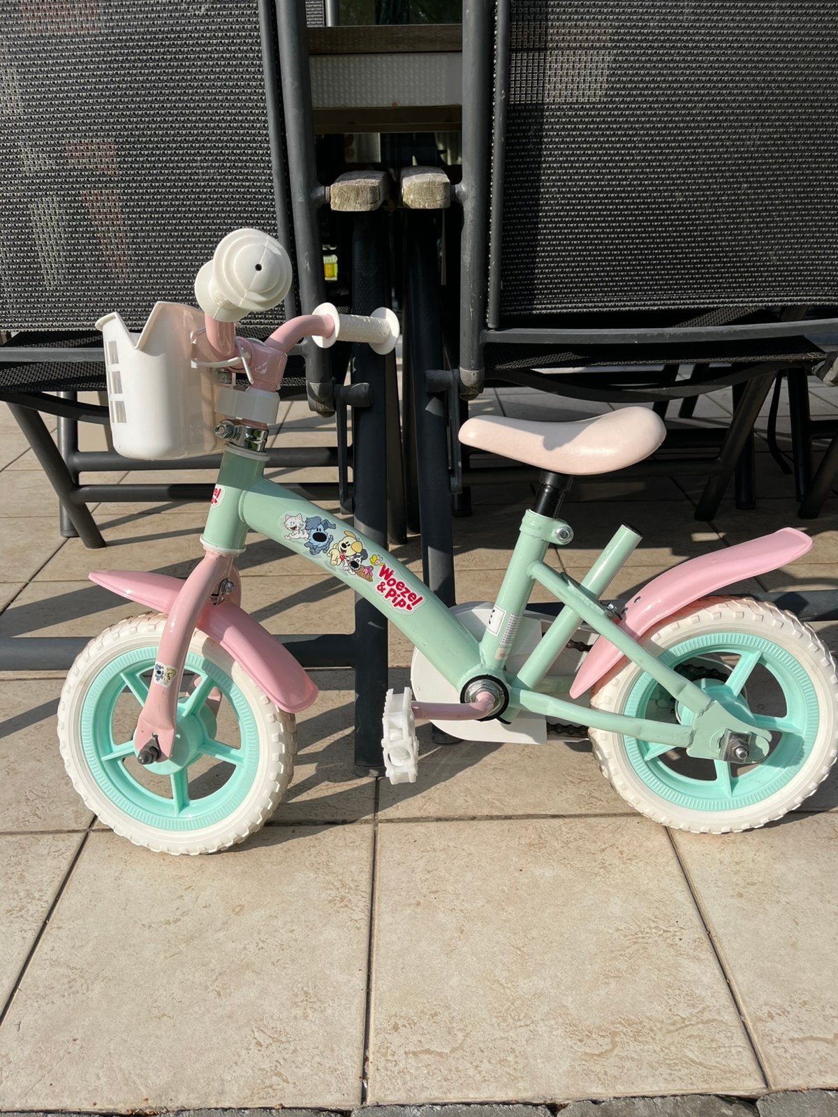 Kinderfiets 12 inch Woezel & Pip, Enlèvement, Comme neuf, Stabilisateurs