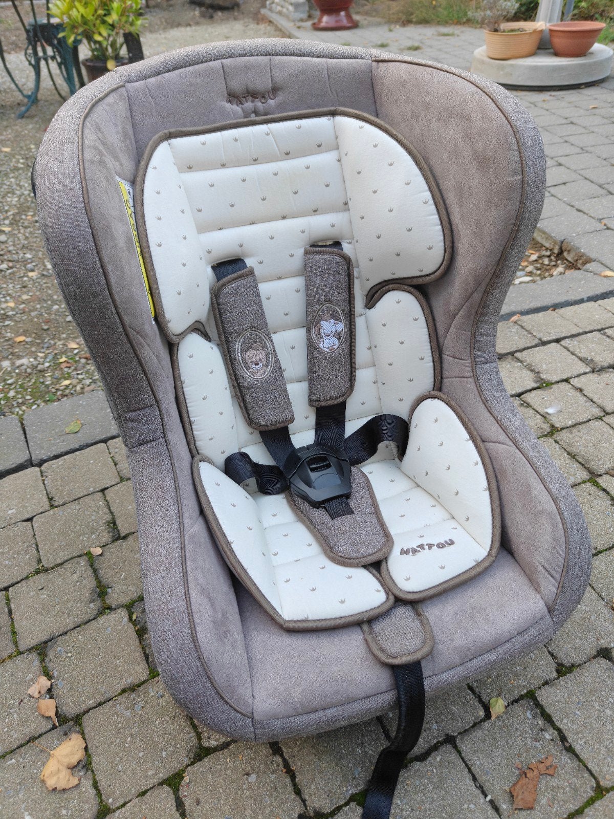 Siège auto Nattou groupe 0+, 1 (0-18 kg), Autres marques, Ceinture de sécurité, 0 à 18 kg, Enlèvement