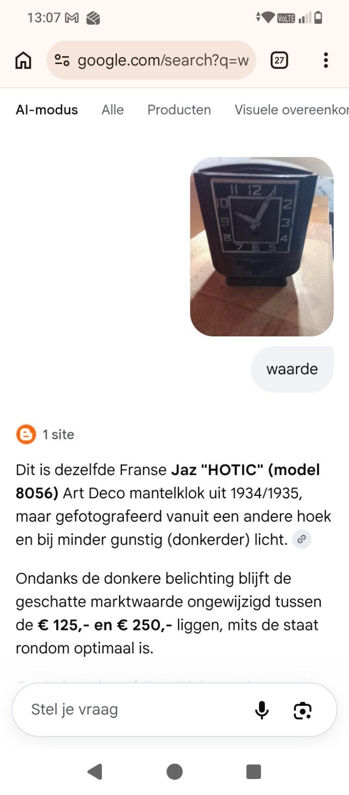 jaz hotic model model8056 uit 1934/1935, Antiek en Kunst, Ophalen