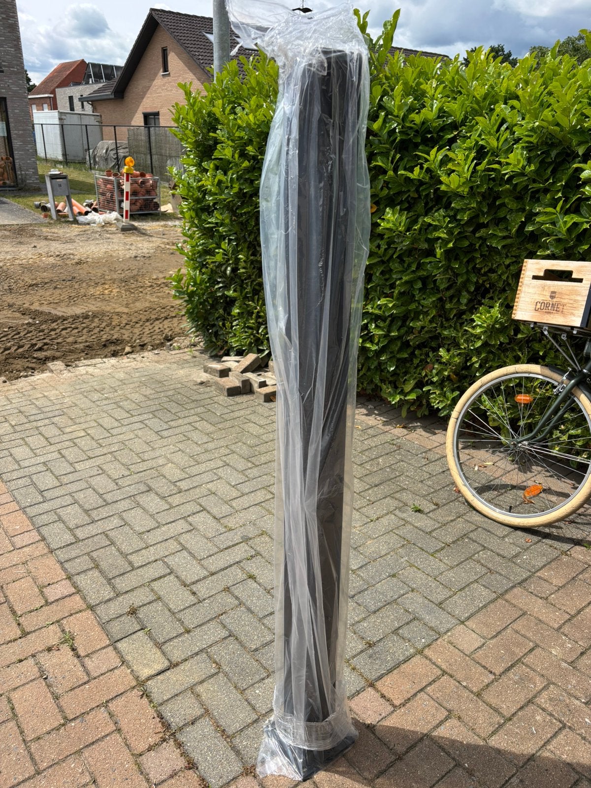 Stalen poortpaal, Ophalen, Nieuw, Minder dan 180 cm, Palen