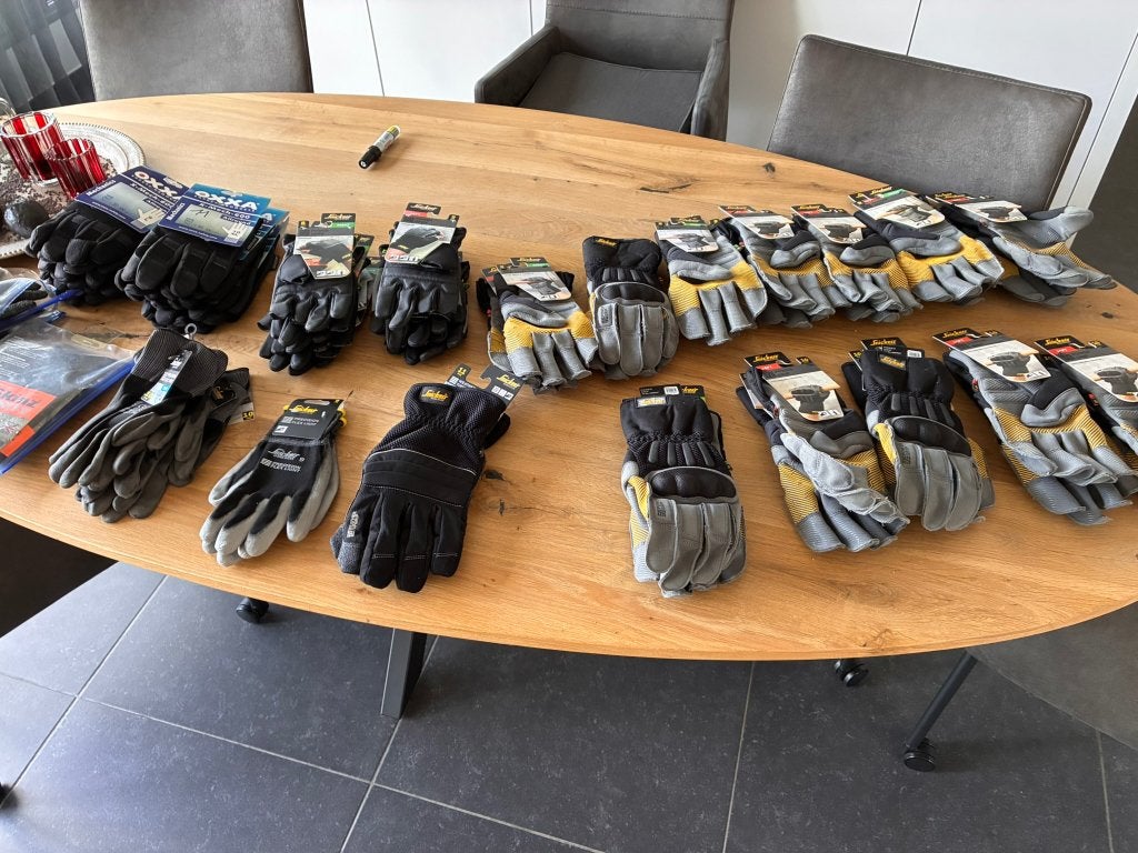 partij werkhandschoenen snickers, Bricolage & Construction, Vêtements de sécurité, Enlèvement ou Envoi, Neuf