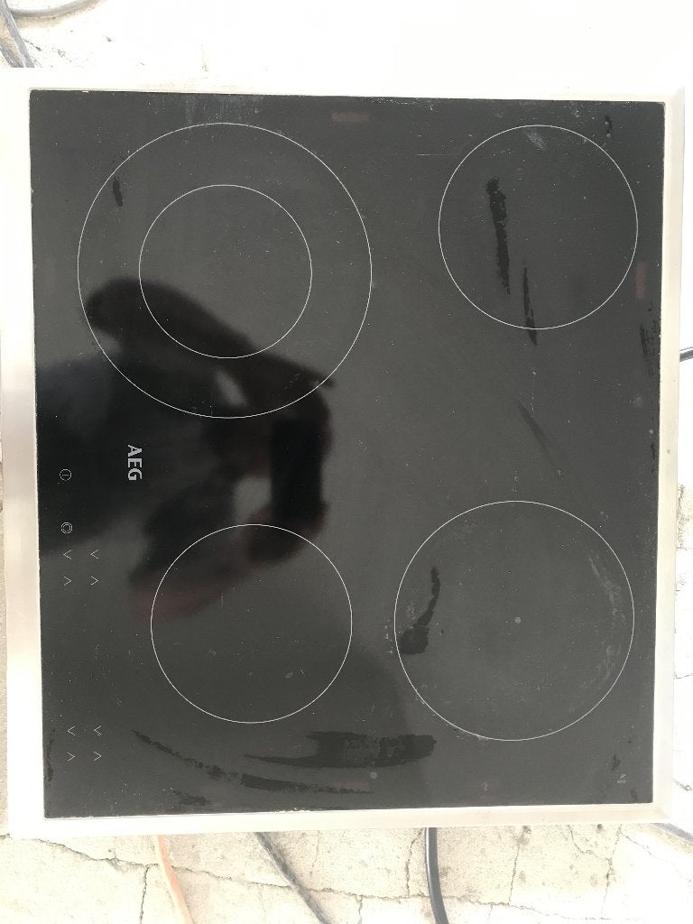 Vitrokeramische kookplaat AEG, Elektronische apparatuur, Ophalen, Gebruikt, 4 kookzones, Inbouw